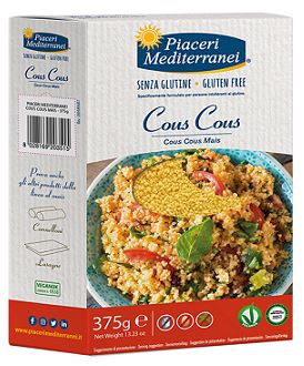 PIACERI MEDITERRANEI COUS COUS DI MAIS 375 G - Farmastop