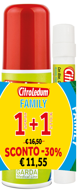 CITROLEDUM FAMILY KIT SPRAY 75 ML + STICK 10 ML - Farmastop