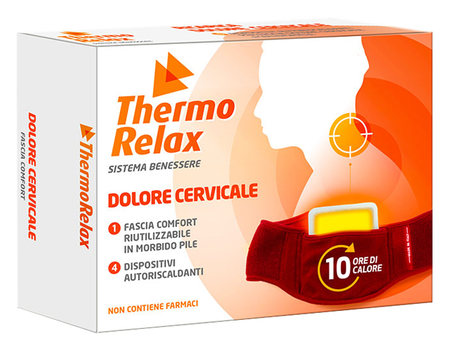 THERMORELAX FASCIA DOLORE CERVICALE+4 DISPOSITIVI AUTORISCALDANTI - Farmastop