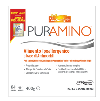 NUTRAMIGEN PURAMINO BARATTOLO 400 G - Farmastop