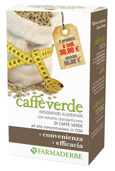 CAFFE' VERDE KIT CAFFE' VERDE DREN 500 ML + CAFFE' VERDE 60 CAPSULE - Farmastop