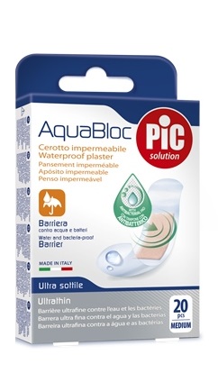 CEROTTO PIC AQUABLOC 19X72MM ANTIBATTERICO 20 PEZZI - Farmastop