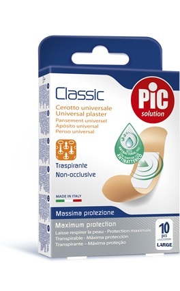 CEROTTO PIC CLASSIC 25X72 MM 10 ANTIBATTERICO 10 PEZZI - Farmastop