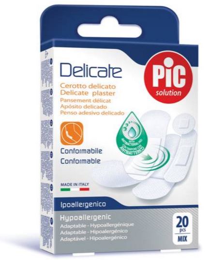 CEROTTO PIC DELICATE MIX 20 CEROTTI ANTIBATTERICO - Farmastop