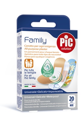 CEROTTO PIC STRIP FAMILY 20 PEZZI ANTIBATTERICO CON TAMPONE - Farmastop