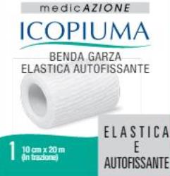 BENDA GARZA ELASTICA ICOPIUMA AUTOFISSANTE CM 10 X 20 MT - Farmastop