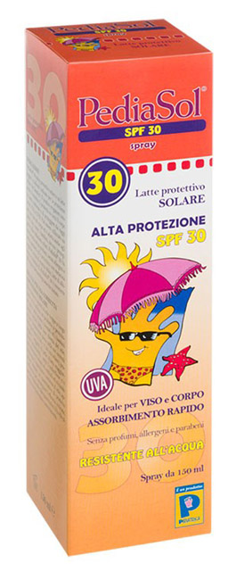 PEDIASOL SPF 30 LATTE SOLARE SPRAY 150 ML - Farmastop