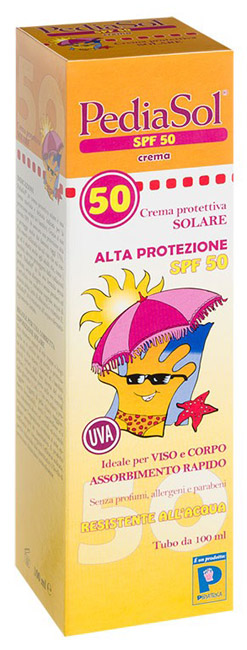 PEDIASOL SPF 50 CREMA SOLARE 100 ML - Farmastop