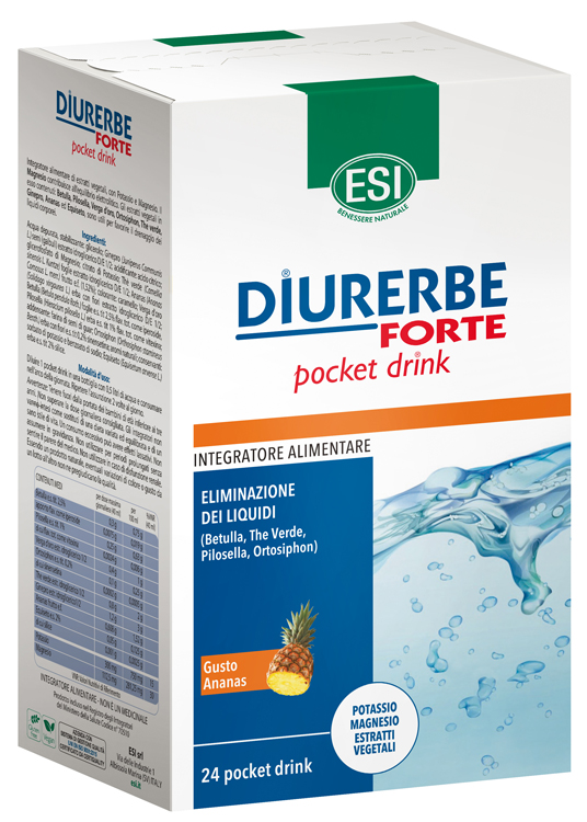 ESI DIURERBE FORTE POCKET DRINK ANANAS 24 X 20 ML - Farmastop