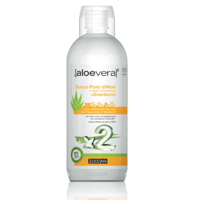 ALOEVERA2 SUCCO PURO D'ALOE DOPPIA CONCENTRAZIONE + ENERTONICI 1 LITRO - Farmastop