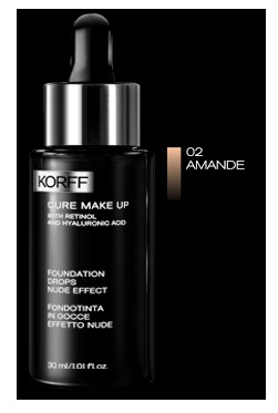KORFF CURE MAKE UP FONDOTINTA GOCCE 02 AMANDE 30 ML - Farmastop