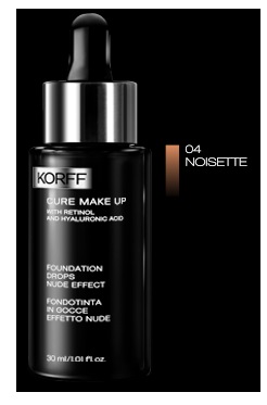 KORFF CURE MAKE UP FONDOTINTA GOCCE 04 NOISETTE 30 ML - Farmastop