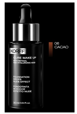 KORFF CURE MAKE UP FONDOTINTA GOCCE 06 CACAO 30 ML - Farmastop
