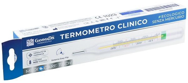 TERMOMETRO CLINICO ECOLOGICO SENZA MERCURIO 1 PEZZO - Farmastop