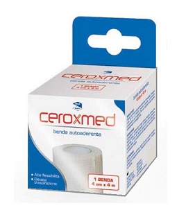 BENDA ELASTICA AUTOADERENTE CEROXMED 4 X 400 CM 1 PEZZO - Farmastop