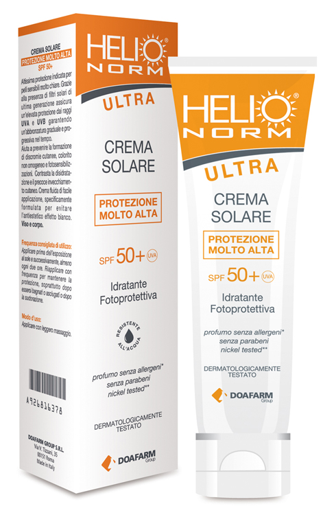 HELIONORM ULTRA CREMA SOLARE SPF 50+ 100 ML - Farmastop