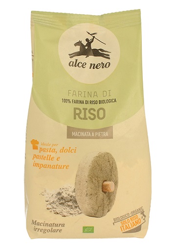FARINA DI RISO BIO MACINATA A PIETRA 500 G - Farmastop