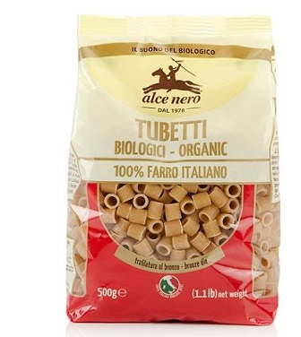 TUBETTI 100% SFARINATO DI FARRO BIO 500 G - Farmastop