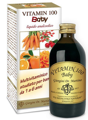 VITAMIN 100 BABY LIQUIDO ANALCOLICO 200 ML - Farmastop