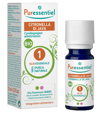 PURESSENTIEL CITRONELLA JAVA OLIO ESSENZIALE BIO 10 ML - Farmastop