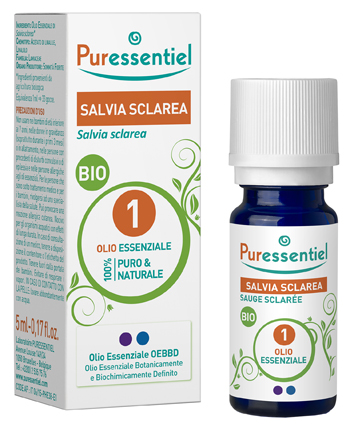 PURESSENTIEL SALVIA SCLAREA OLIO ESSENZIALE BIO 10 ML - Farmastop