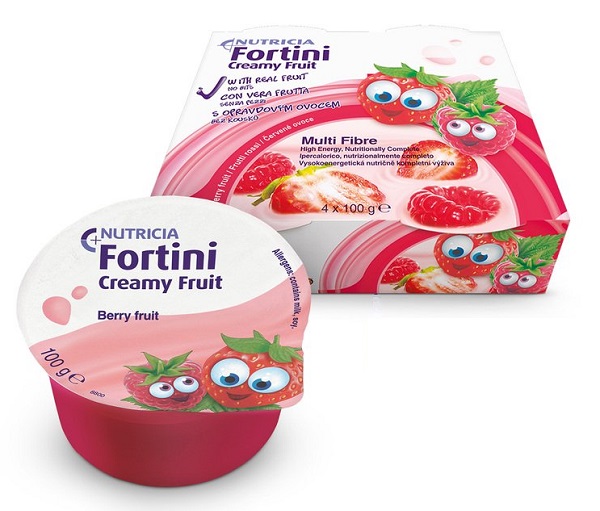 FORTINI CREAMY FRUIT MULTI FIBRE FRUTTI ROSSI 4X100 G - Farmastop