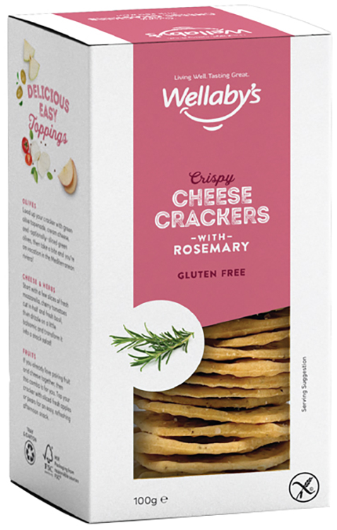 WELLABY'S CRACKERS ROSMARINO 100 G - Farmastop