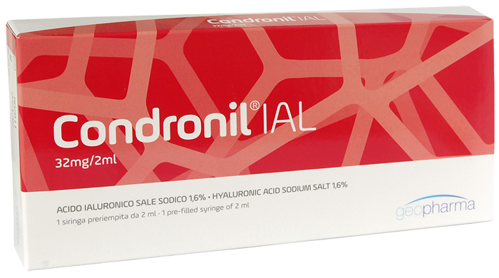 SIRINGA INTRA-ARTICOLARE CONDRONIL IAL ACIDO IALURONICO 1,6% 2 ML - Farmastop