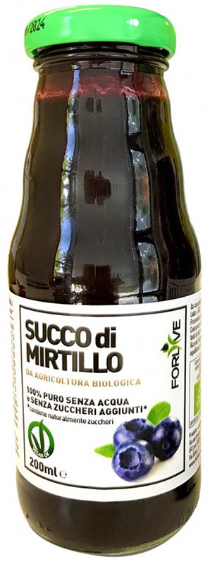 SUCCO DI MIRTILLO BIO 200 ML - Farmastop