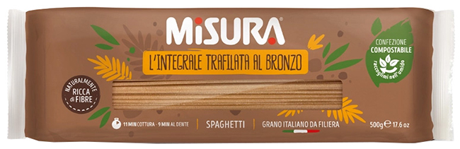 MISURA SPAGHETTI INTEGRALI CON GERME DI GRANO 500 G - Farmastop