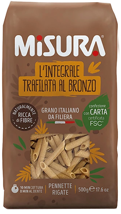 MISURA PENNETTE INTEGRALI CON GERME DI GRANO 500 G - Farmastop