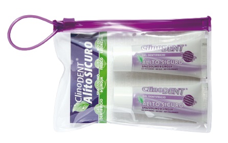 CLINODENT GEL DENTIFRICIO ALITO SICURO 2 TUBETTI DA 20 ML - Farmastop