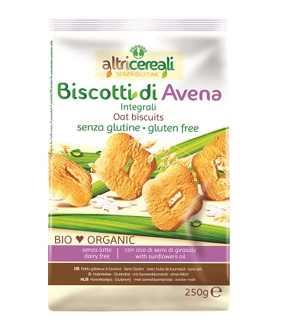 ALTRICEREALI BISCOTTI ALL'AVENA INTEGRALI 250 G - Farmastop
