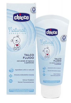 CHICCO TALCO FLUIDO NATURAL SENSATION 100 ML - Farmastop