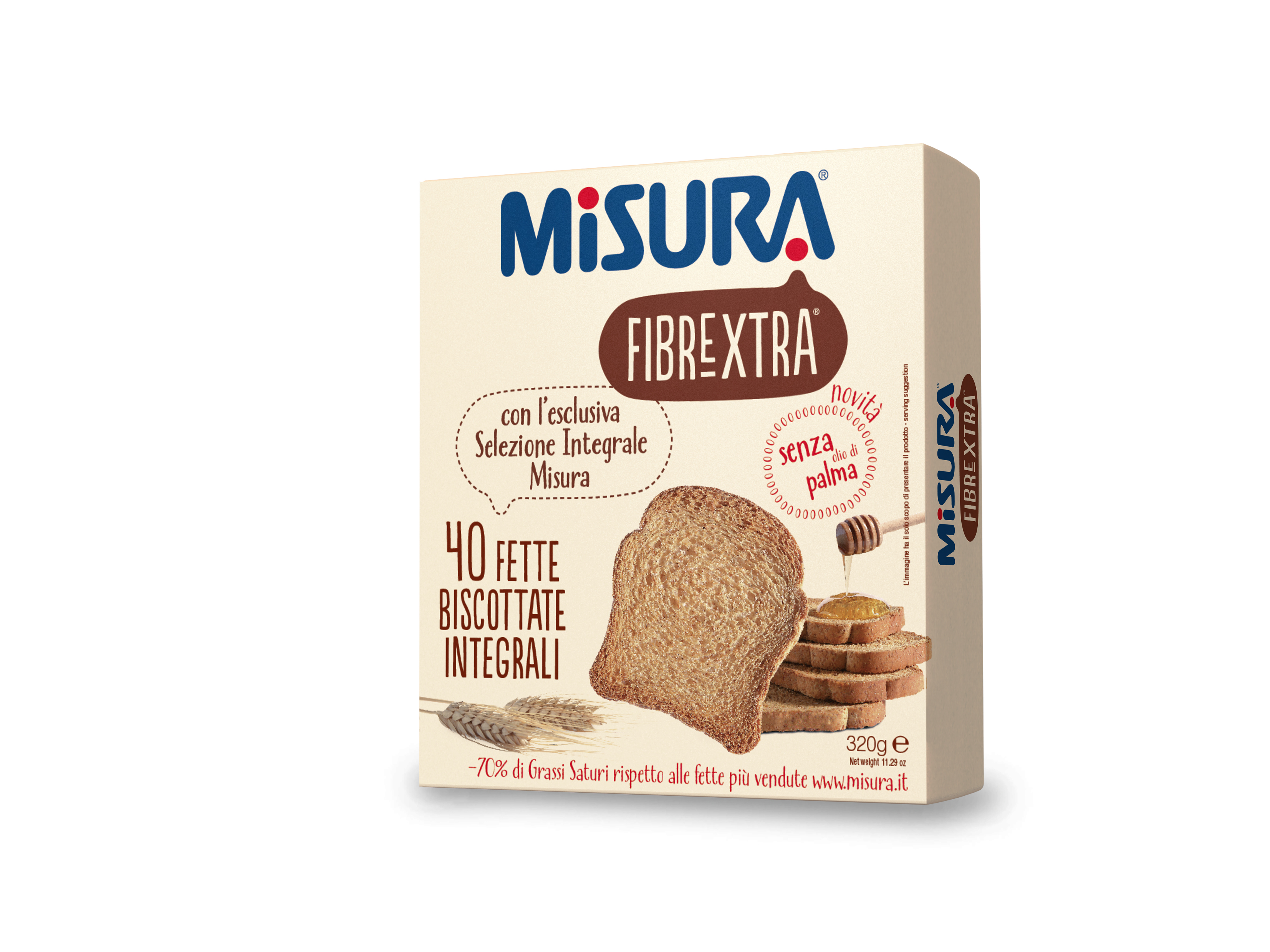 MISURA FETTE FIBRE EXTRA 100% INTEGRALI 320 G - Farmastop