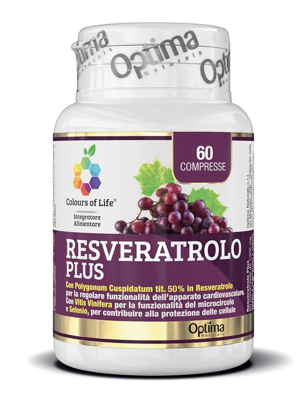 COLOURS OF LIFE RESVERATROLO PLUS 60 COMPRESSE 1000 MG - Farmastop