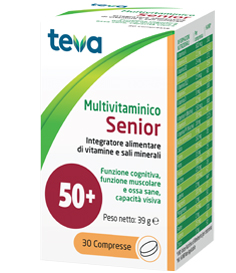 MULTIVITAMINICO SENIOR TEVA 30 COMPRESSE 39 G - Farmastop