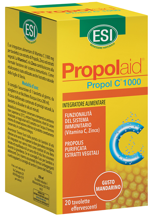 ESI PROPOLAID C 1000 20 TAVOLETTE EFFERVESCENTI - Farmastop