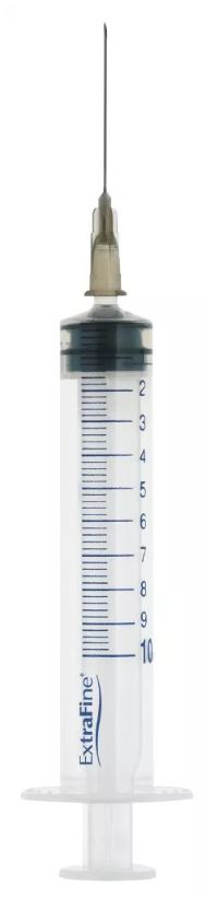 SIRINGA EXTRAFINE IPODERMICA 10 ML AGO 12 GAUGE 22 - Farmastop