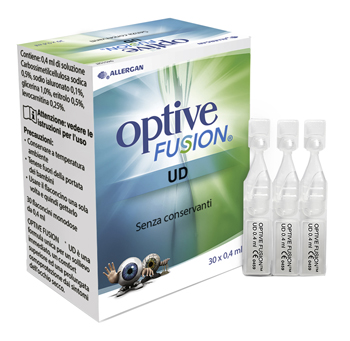 OPTIVE FUSION UD SOLUZIONE OFTALMICA STERILE 30 FLACONCINI MONODOSE 0,4 ML - Farmastop