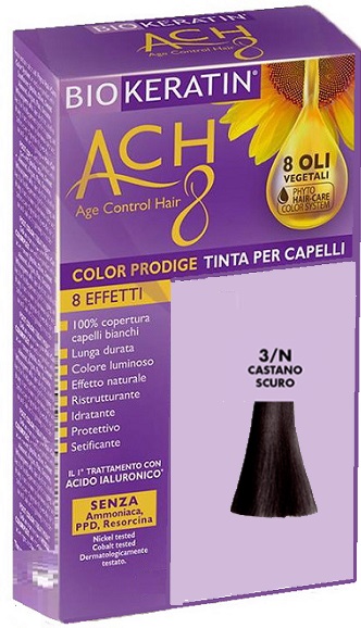 BIOKERATIN ACH8 COLOR PRODIGE 3/N CASTANO SCURO - Farmastop