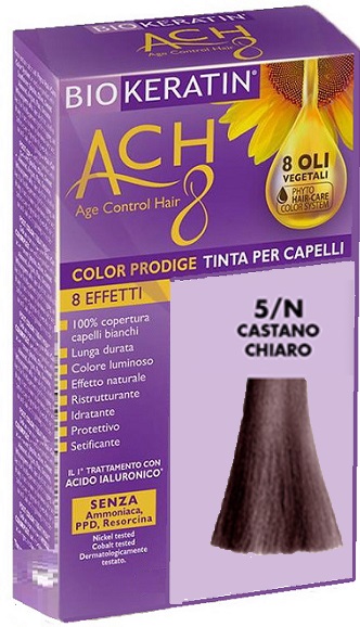 BIOKERATIN ACH8 COLOR PRODIGE 5/N CASTANO CHIARO - Farmastop