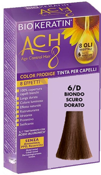 BIOKERATIN ACH8 COLOR PRODIGE 6/D BIONDO SCURO DORATO - Farmastop