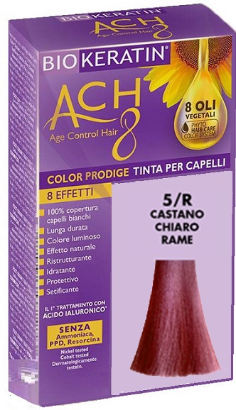 BIOKERATIN ACH8 COLOR PRODIGE 5/R CASTANO CHIARO RAME - Farmastop