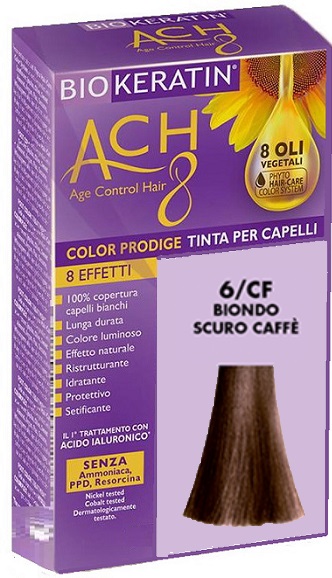 BIOKERATIN ACH8 COLOR PRODIGE 6/CF BIONDO SCURO CAFFE' - Farmastop