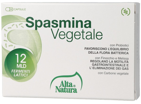 SPASMINA VEGETALE 30 OPERCOLI 500 MG - Farmastop