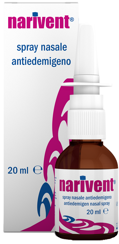 SPRAY NASALE ANTIEDEMIGENO NARIVENT FLACONE 20 ML - Farmastop