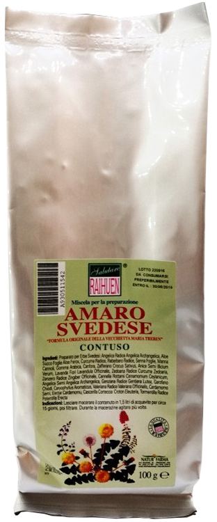 RAIHUEN ERBE SVEDESI CONTUSO PREPARATO PER AMARO SVEDESE 100 G - Farmastop