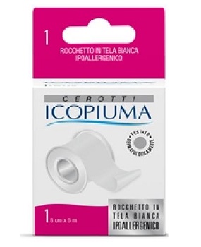 CEROTTO IN ROCCHETTO ICOPIUMA BIANCO CM 5 X 500 CM - Farmastop