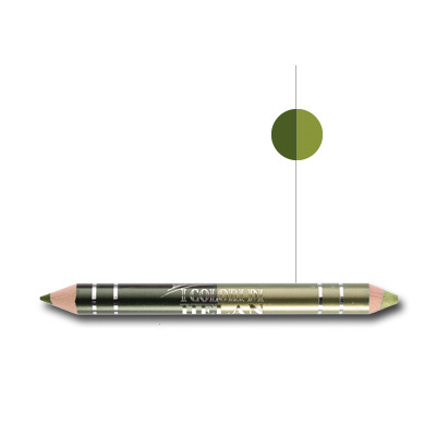 I COLORI DI HELAN BIO MATITA DUO OCCHI GIADA VERDE MUSCHIO - Farmastop